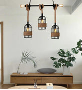 Retro Rope Birdcage Industrial Hanging Pendant Light